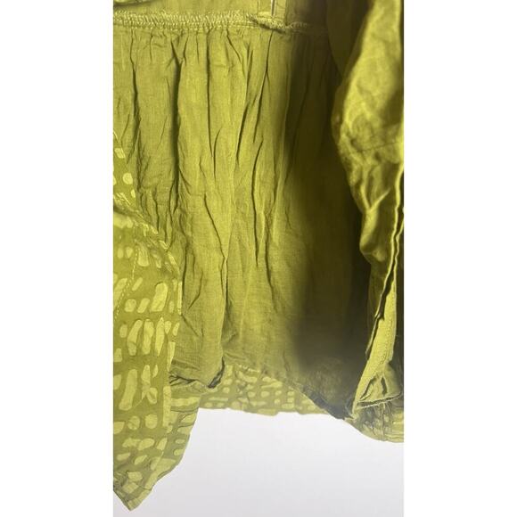 Anthropologie X Porridge Womens Size Small Green Textured Swing Top Tassel Tie - Picture 11 of 12